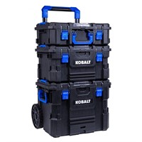 Kobalt CASESTACK 21.5-in Lockable Tool Box, Black