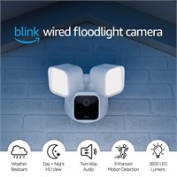 Blink Wired Cam, 2600lm, HD, Motion, White