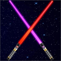 2-in-1 LED Sword Gold Handle, 2 Pcs