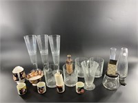 Assorted drinking cups, etc.