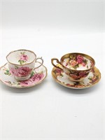 Set of 2 Rose Teacups