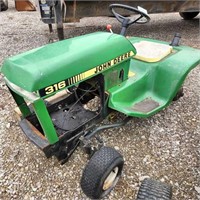 JD 316 Tractor Less Engine. For Parts