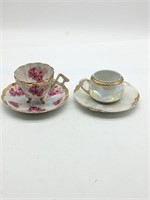 Set of 2 Miniature Opalescent Teacups