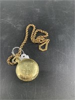 Lucerne Swiss small pocket watch on a stunning art