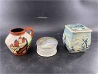 Lot of 3: Lidded tobacco tin made in West Germany