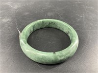 Jade bangle bracelet, about 2 3/8" inside diameter