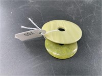2 Jade bead spacers for jewelry making