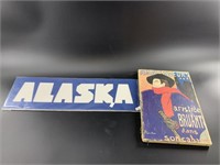 Lot of 2:  Alaskan stencil and a French canvas pri