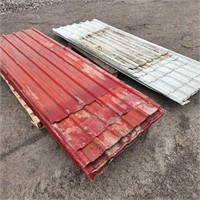 Skid of Used Roofing Steel.