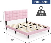 Molblly Full Bed Frame Upholstered Platform