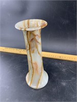 Onyx flower vase 7 3/4"
