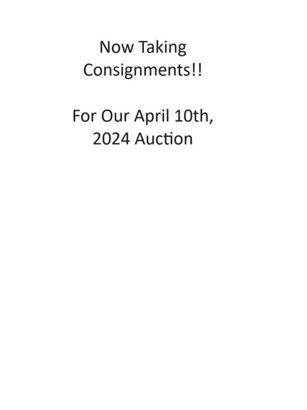 April 10th @ 6PM Machinery Consignment Auction Ottawa, KS
