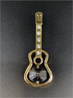 24kt Gold plated and Austrian crystal:  classical