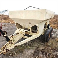 White Tandem Fertilizer Spreader 45' Swath.