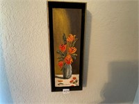 1950 60's Gloria Lutie Smith Framed Oil Painting