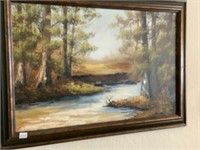 Vintage Original Oil Painting Signed Virginia