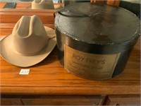 Vintage Frey's Pure Beaver Fur Hat 6 3/4 w/Box