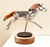 Jim Dolan Metal Horse Sculpture