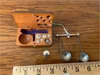 Vintage West Germany Jewelers Scale & Weights In
