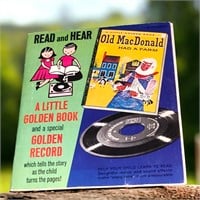 Old MacDonald Vinyl Record Read Along Book