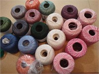 (19) Cotton Crochet Thread, Mostly #10