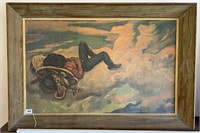 Lon Megargee Western Cowboy Art Framed