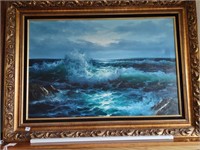 Original Seascape Oil on Canvas - Stevens
