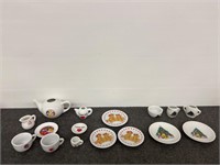 Mixed Lot Of Mini Tea Sets - Christmas,Bear,Disney