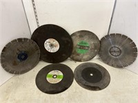 Lot of cut of wheels & saw blades