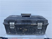 Black plastic toolbox