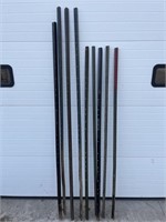 9 T-Posts- various sizes