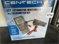 Cen-Tech LCD Automotive Multimeter w/ Tachometer