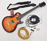 Guitare électrique avec accessoires