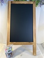 New A-frame, double-sided, chalkboard with