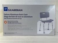 Guardian deluxe, aluminum bath chair, new inbox,
