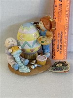 Cabbage Patch collectible, porcelain figurine,
