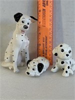Two Disney porcelain Dalmatian figures, and one