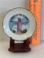 Mini porcelain collectors plate, Christ of the
