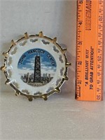 Mini porcelain collectors plate, John Hancock