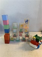 Vintage block miscellaneous toy lot