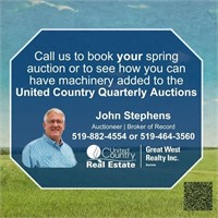Call us to book your spring auction or to see how