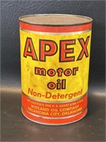 Apex Motor Oil Can - Full, Garage Decor