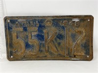 License plate- 1948 Ontario