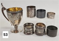 Victorian Silver Napkin Rings - Lot of (6)