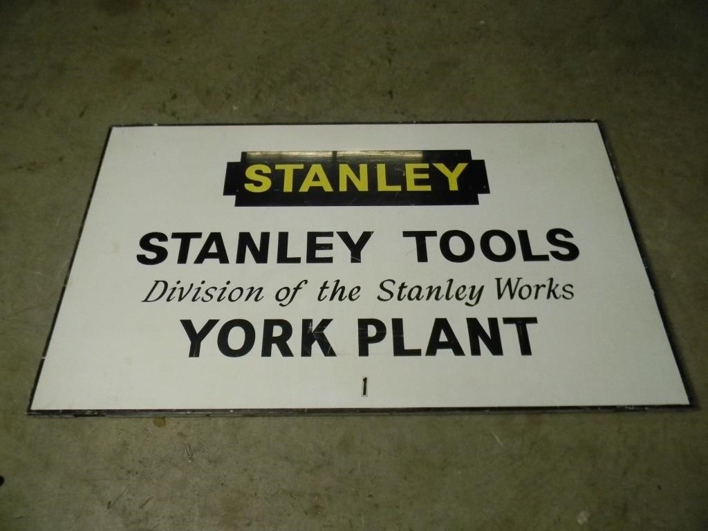 Stanley Tools “York Plant” printed sheet metal on