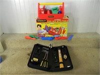 2 – Stanley tool set, NIB: 1991, “Playtime” 10pc.