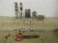 Tray lot assorted “Stanley” hand tools: #1