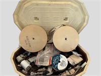 Vintage Plastic Sewing Basket