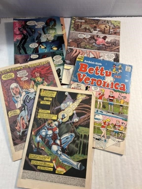 Comic book lot some appear to have no front cover