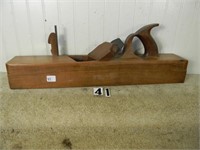 “Samuel Auxer, Lancaster, Pa.” wooden panel plane